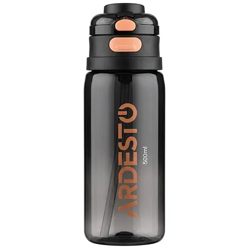 Пляшка для води Ardesto Gym чорний 800 мл (AR2280GL) - фото 1