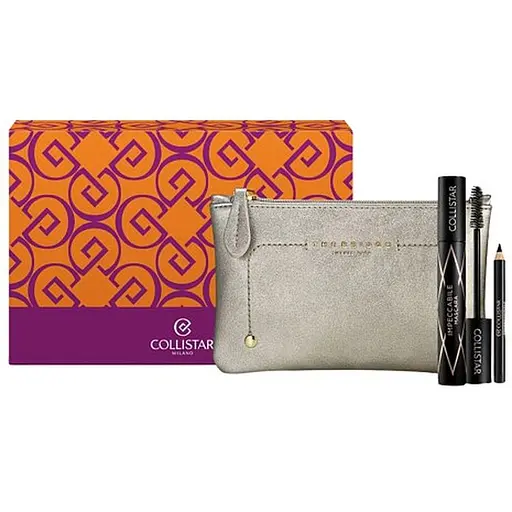 Набір для жінок Collistar Impeccable: Туш для вій 14 мл + Олівець для очей 0.8 г + Косметичка