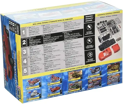 Конструктор Revell 1/25 автомобіль 2013 Ford Raptor Snap Tite червоний 11233 - фото 4