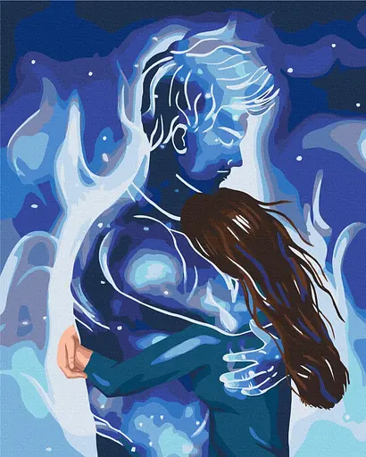 Картина за номерами на підрамнику Brushme Ти - мій космос