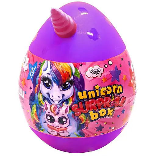 Набір креативної творчості Danko Toys Unicorn Surprise Box рожевий USB-01-01U(P) Фіолетовий - фото 1