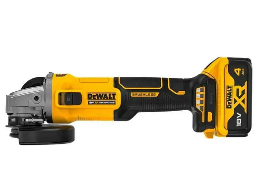 Шлифмашина угловая-болгарка DeWALT аккумуляторная бесщеточная с АКБ и ЗУ DCG407M1T - фото 1