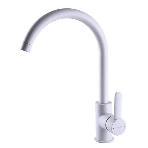 Змішувач для кухні Topaz Corsica TC 8809-H48-W-S Білий матовий - фото 2