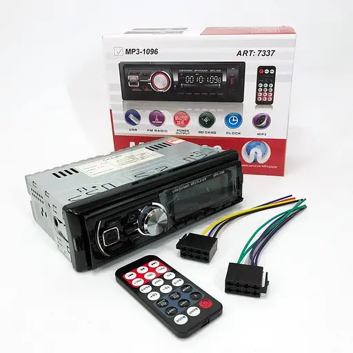 Автомагнитола MP3 1096 BT 1 DIN с LED дисплеем и пультом управления - фото 8