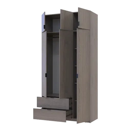 Распашный Шкаф для одежды Doros Лукас Канноло/Канноло 3 ДСП 120х50х240 (44900368) - фото 2