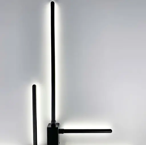 Мінімалістична модель бра на 6 ріжків Line F WJ 7214/6 BK - фото 3