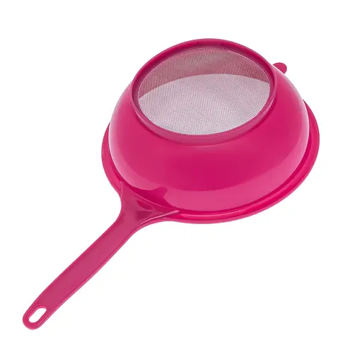 Набор сито со съемной лейкой воронкой пластик диаметр 18 см высота 16 см, Woodly Розовый 84914 - фото 6