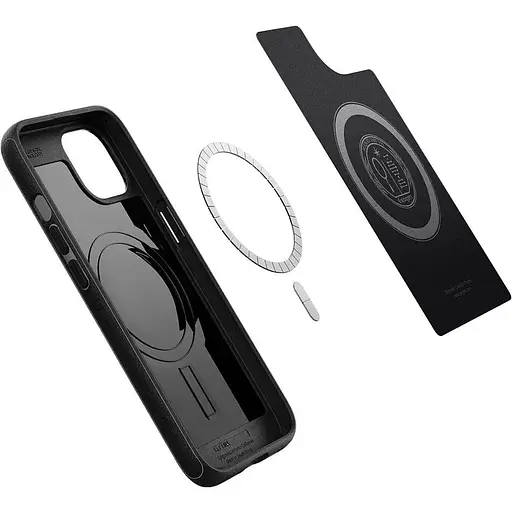 Оригинальный противоударный чехол Spigen для iPhone 13 / iPhone 14 Core Armor MagSafe MagFit Black ACS04676 - фото 4