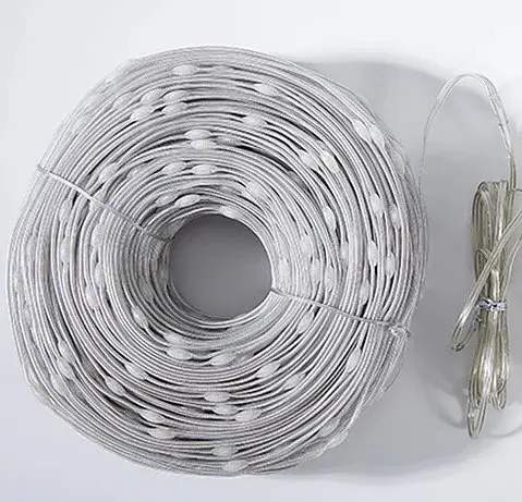 Гирлянда светодиодная 100 LED большие капли 10 м, дом/улица теплый белый, 8 режимов - фото 4