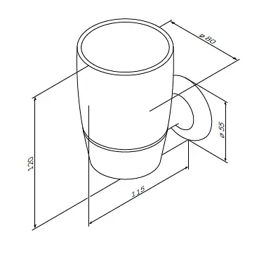 Склянка для ванної AM.PM Like A8034300 хром - фото 2