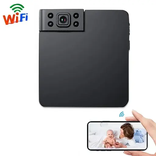 Мини WIFI камера Nectronix WK11 с поворотным объективом, записью и встроенным аккумулятором - фото 2