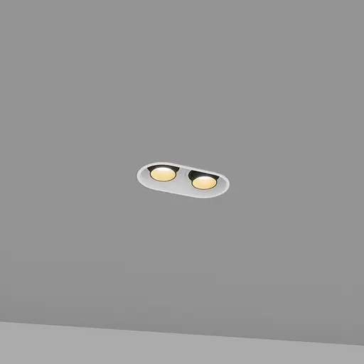 Встраиваемый светильник Skarlat RSL74090-2 2×10W WH+BK 3000K - фото 1