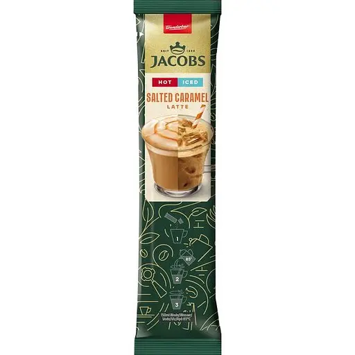 Кофейный напиток Jacobs Iced Latte Salted Caramel, 21 г (825582)