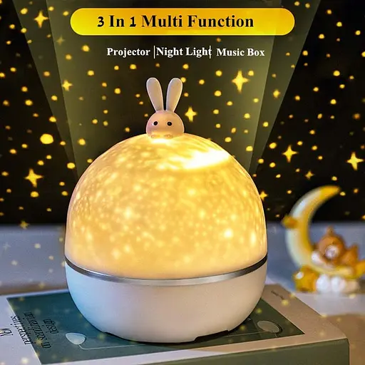 Нічник Moon E04 with Bluetooth and Remote Control 1200 mAh White - фото 2