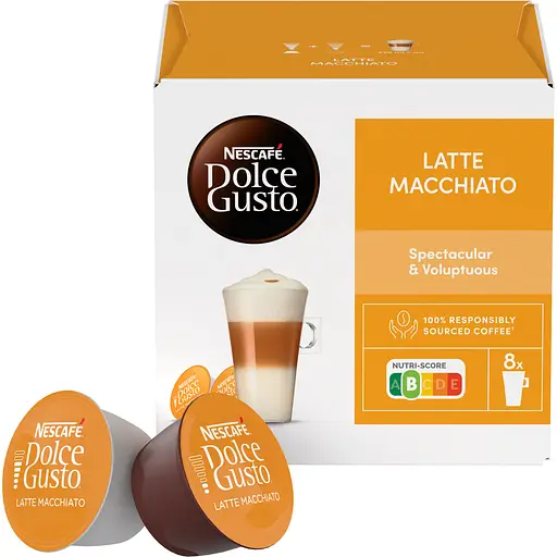 Уцінка. Кава в капсулах NESCAFE Dolce Gusto Latte Macchiato 16 шт. 183.2 г 
