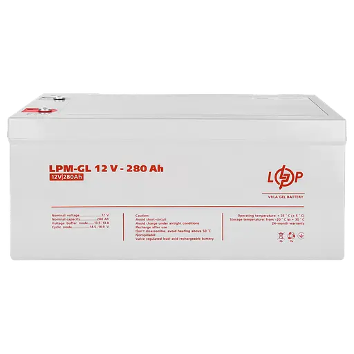 Аккумулятор гелевой LPM-GL 12V - 280 Ah - фото 4