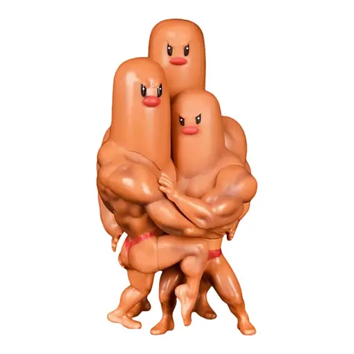 Коллекционная фигурка Покемон Дагтрио Pokemon Dugtrio 14 см CH PG 14 - фото 1