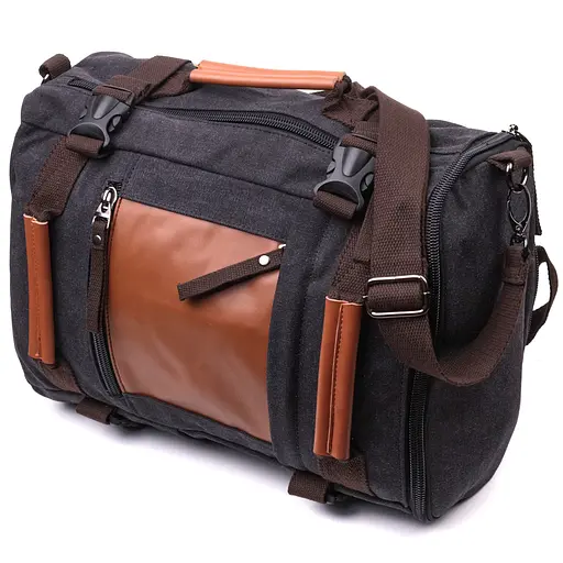 Текстильный большой дорожный рюкзак трансформер Vintage 31х41х12 см sum0027390 - фото 4