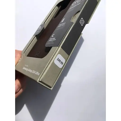 Оригінальний протиударний шкіряний чохол Samsung для Galaxy S24 Ultra Incipio Protective Leather Case Brown - фото 4