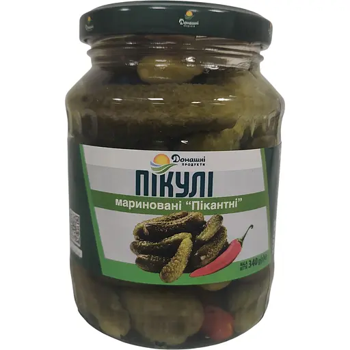 Пикули Домашні продукти маринованные Пикантные 340 г