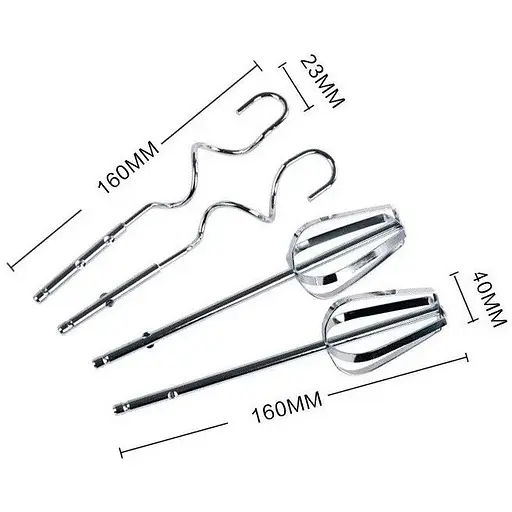 Миксер кухонный ручной Domotec MS-1333 200 Вт 7 скоростей для кухни с насадками - фото 6