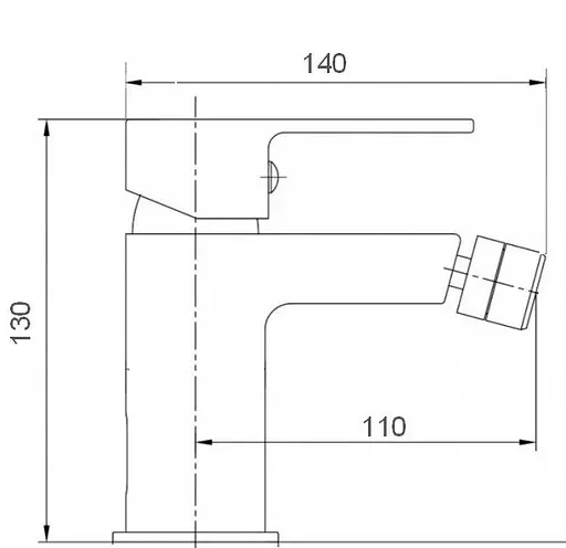 Змішувач для біде Topaz Zara TZ 13601-H37 Хром - фото 2