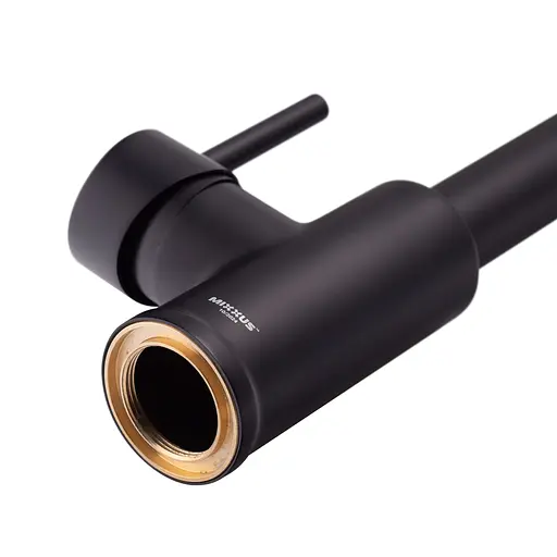 Змішувач для кухні з виливом пружина Mixxus Premium Spring 017 Black MI6951 Чорний матовий - фото 6