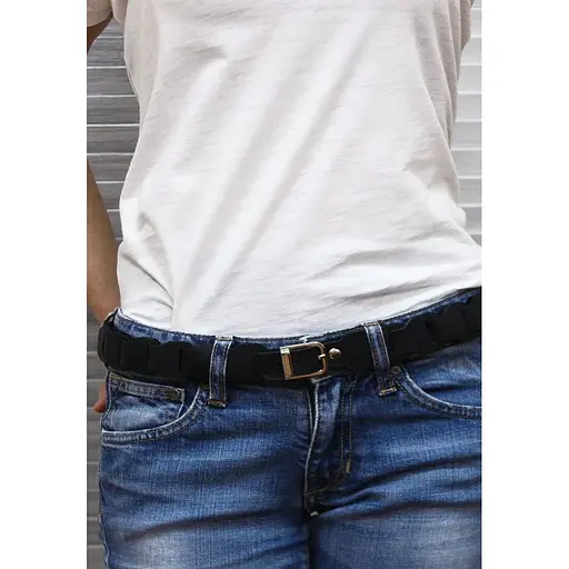 Женский кожаный бохо-ремень BlankNot Crazy Horse черный  - фото 6