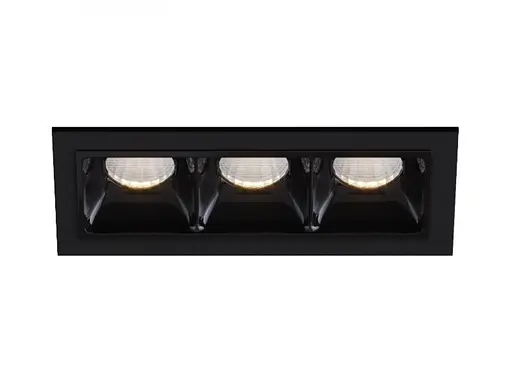 Світильник точковий врізний KLOODI KD-POINT 3X2 6W 4K BK - фото 2