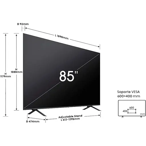 Телевізор Hisense 85E7NQ Pro 85" QLED 4K (20013841) EU [131648] - фото 11