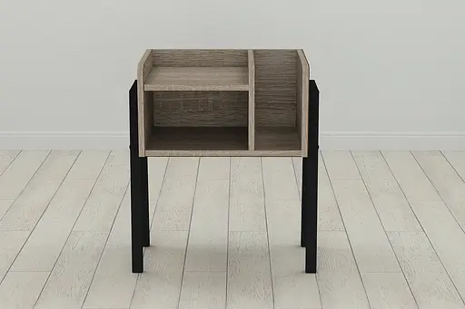 Тумба модульная Ferrum-decor Амели 540x450x320 металл Черный ДСП Сонома Трюфель 16 мм (FRD-103008) - фото 4