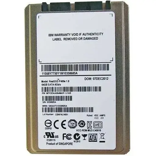 Накопичувач SSD Micron Real P400 64gb Mtfddat064mam-1j2 Б/В - фото 1