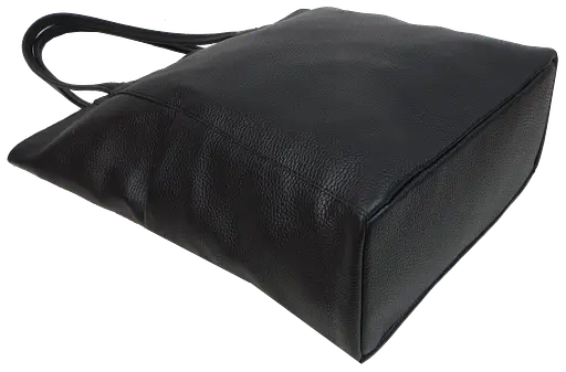 Женская кожаная сумка на двух ручках Borsacomoda черная sum0028736 - фото 7