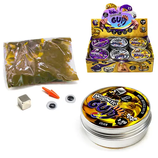 Жуйка для рук Danko Toys Magnetic Gum MgGUM-01 укр магнітна золотиста