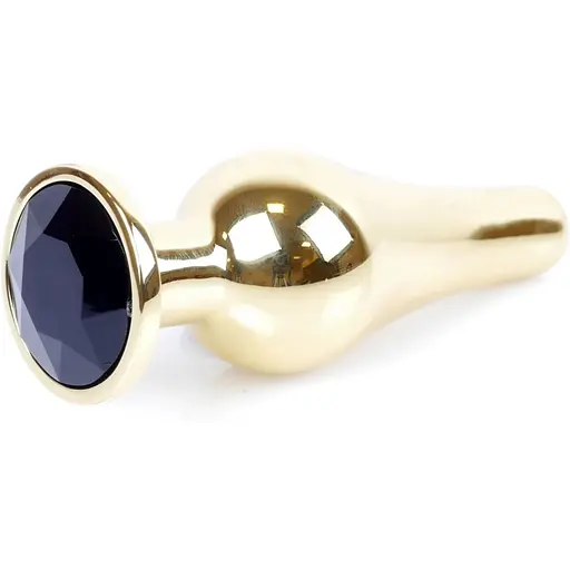 Анальна пробка Boss Of Toys Boss Series - Jewellery Gold Butt Plug Black, BS6400065, Золотий / Чорний