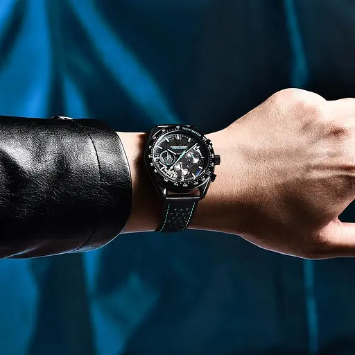 Наручний годинник чоловічий PD-1779 Black-Blue Pagani Design acs0031208 - фото 2