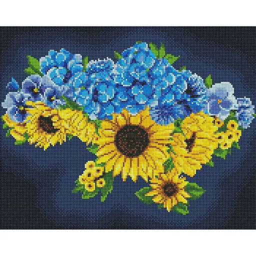 Алмазная мозаика Цветущая Украина ©Maria Davydova AMO7874, 40х50см