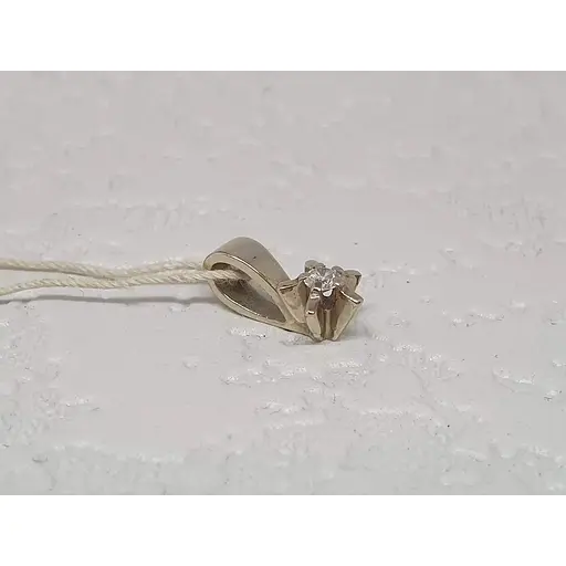 Золота підвіска ЮЗ "Багет" з діамантом. 0В410329236/26 - фото 2