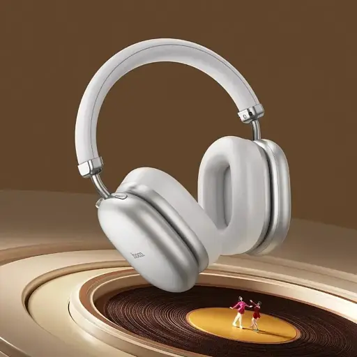Бездротові навушники Hoco W35 Max Auspicious ANC noise reduction BT headphones Silver - фото 4