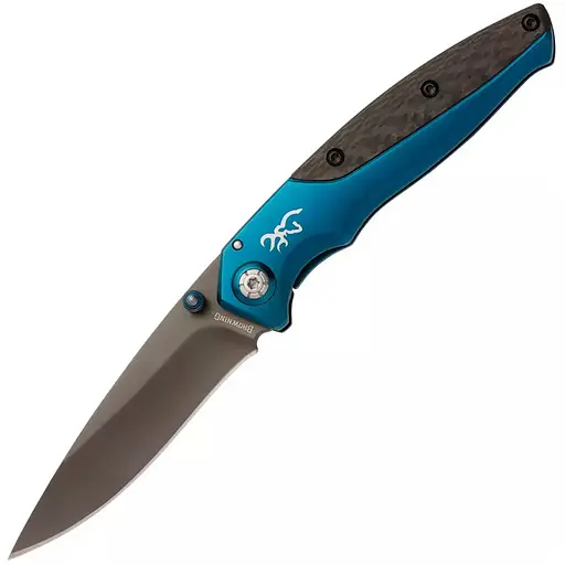 Ніж складний Browning-HC001 Blue, ручка сталь, довжина 220 мм, 250 гр, Box