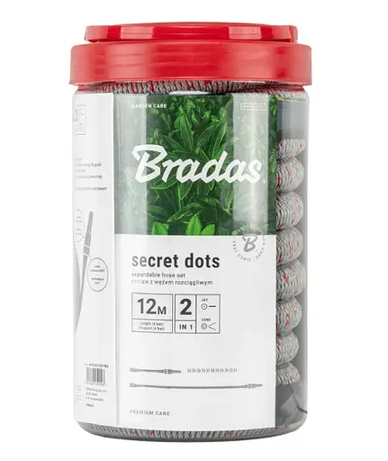 Растягивающийся шланг (комплект) Bradas SECRET DOTS 12 м WHITE LINE (WSCH12GYRD) - фото 2