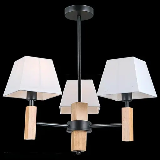 Люстра класична для вітальні VALESO V15-3 чорна - фото 2