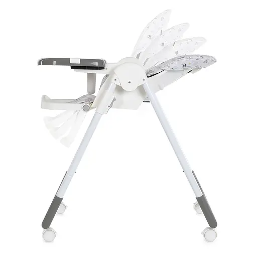 Стульчик для кормления Bambi M 5673-11 с принтом, экокожа, Gray - фото 2