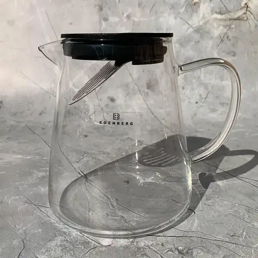 Стеклянный чайник заварник 950 мл Edenberg EB-19043 жаропрочное боросиликатное стекло