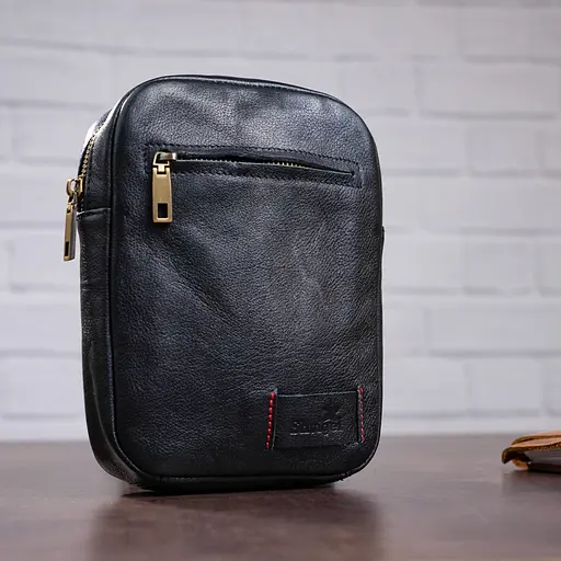 Сумка кожаная мужская SHVIGEL 20х14,5х4 см sum0012787 - фото 6