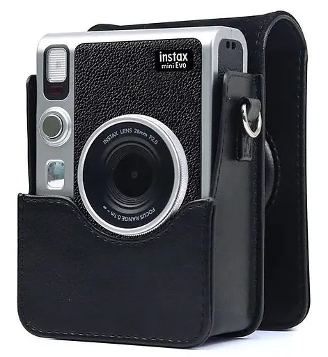 Чехол для фотоаппарата Fujifilm Instax Mini EVO вертикальный черный - фото 3