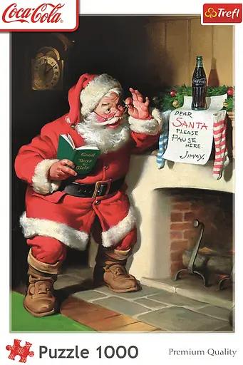 Пазл Санта Клаус біля каміну - 1000 елементів Trefl 10922 - фото 3