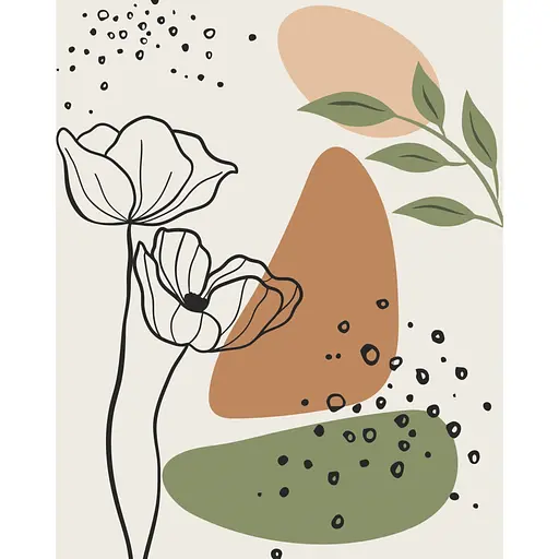 Картина по номерам "Счастливые цветы 3" 13066-AC 40х50 см