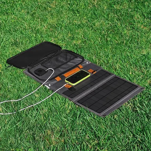 Портативна сонячна зарядна станція Choetech 36W black - фото 9