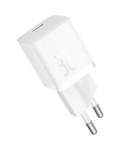 Сетевое зарядное устройство Baseus GaN5 Fast Charger (mini) 1C 30 W EU Cable Type-C to Type-C 1m P10110902213-00 - фото 2